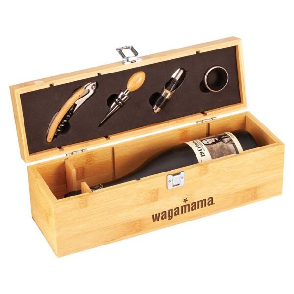 Bamboo Gaia Wine Box with Tools