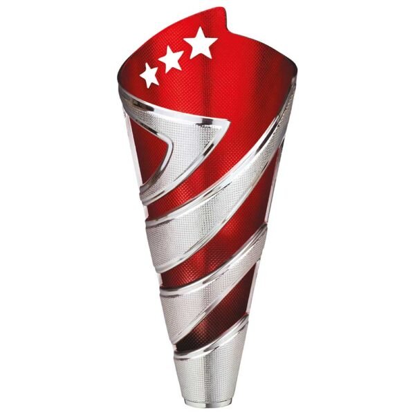 Hurricane Plastic Cup Silver & Red