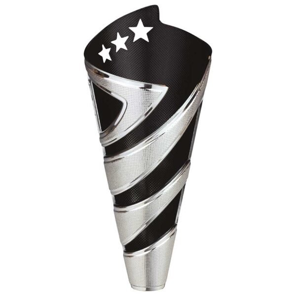 Hurricane Plastic Cup Silver & Black