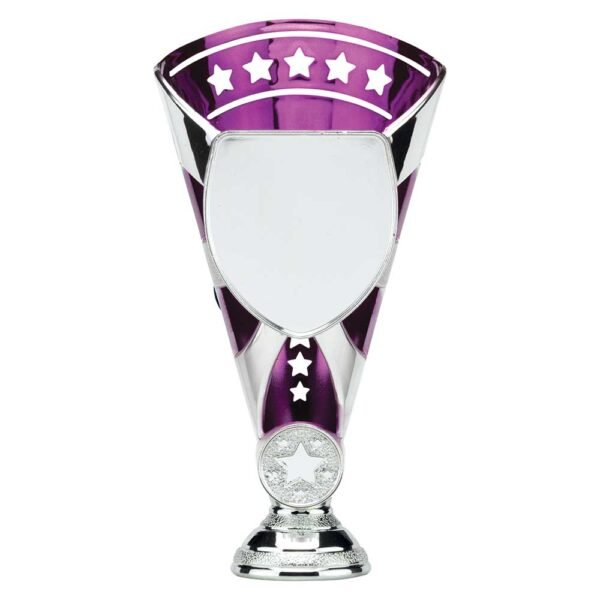 Cobra Star Plastic Cup Silver & Purple