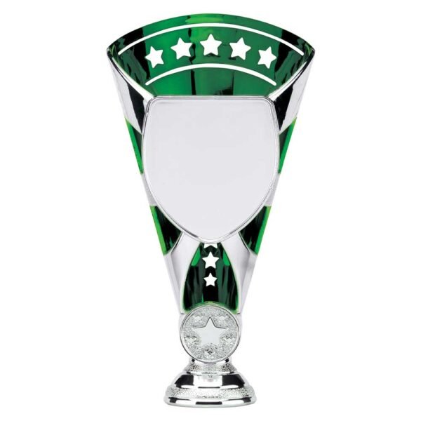 Cobra Star Plastic Cup Silver & Green