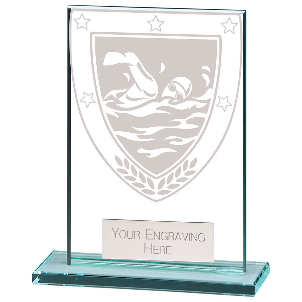 CR20592AA.jpg Millennium Swimming Jade Glass Award - Image 1