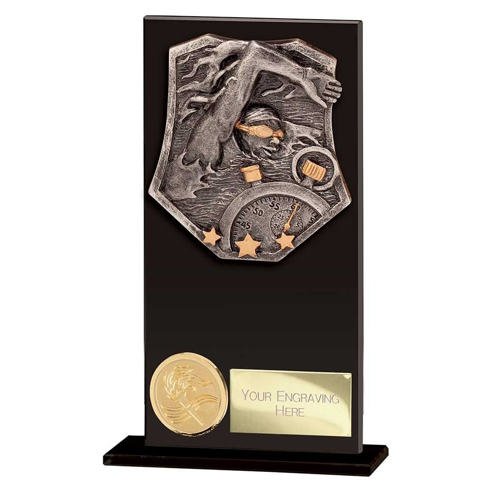 CR22070C.jpg Titan Hero Swimming Glass Award - Image 1