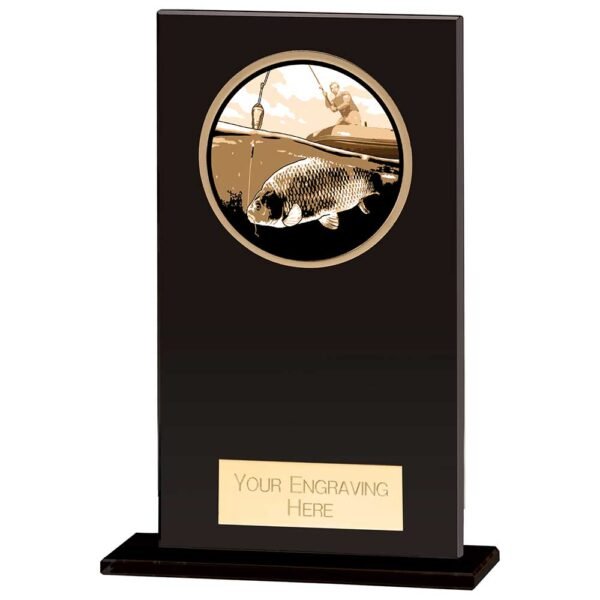 Hero Fishing Glass Award Jet Bla