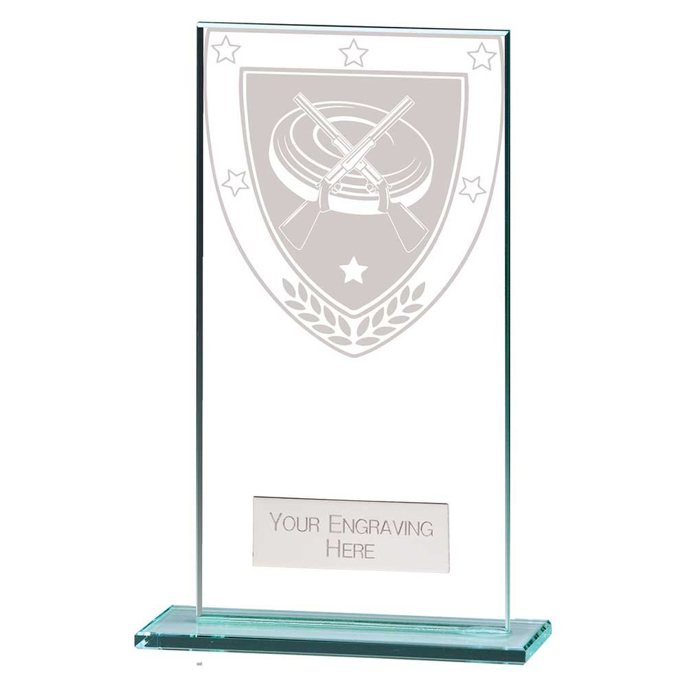 CR25223D.jpg Millennium Clay Pigeon Jade Glass Award - Image 1