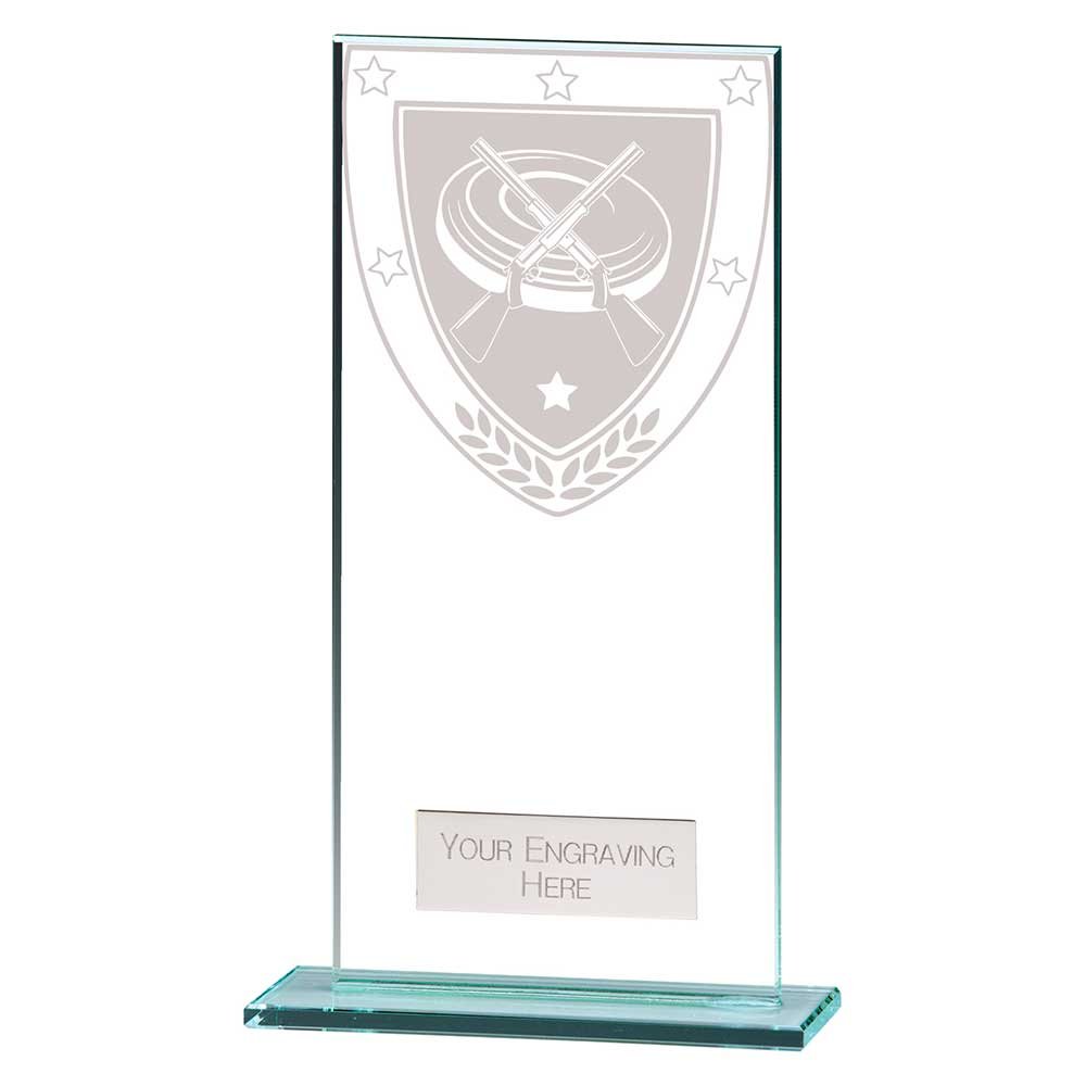 CR25223E.jpg Millennium Clay Pigeon Jade Glass Award - Image 1