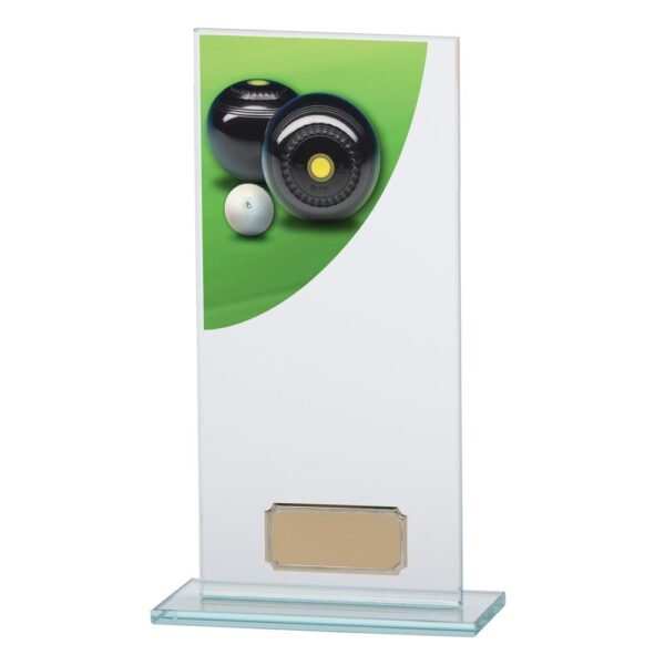 Colour Curve Lawn Bowls Jade Glass Award