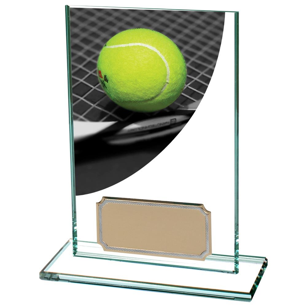 CR4843AA.jpg Colour Curve Tennis Jade Glass Award - Image 1