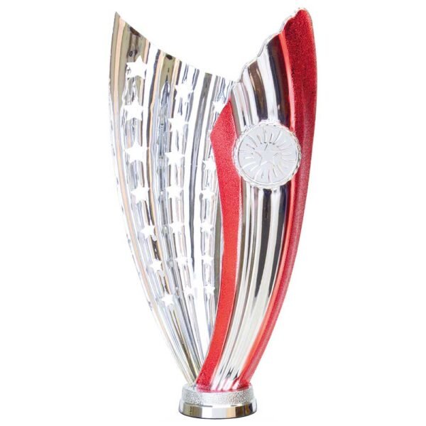 Glamstar Plastic Holder Silver & Red