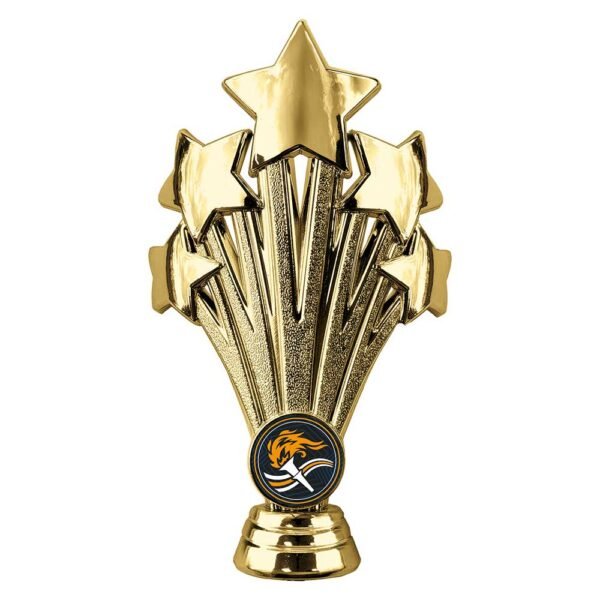 5 Star Plastic Holder Gold