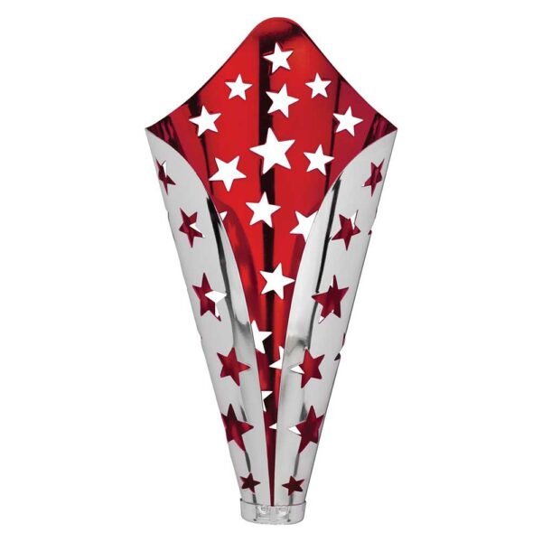 Galaxy Metal Cup Silver & Red