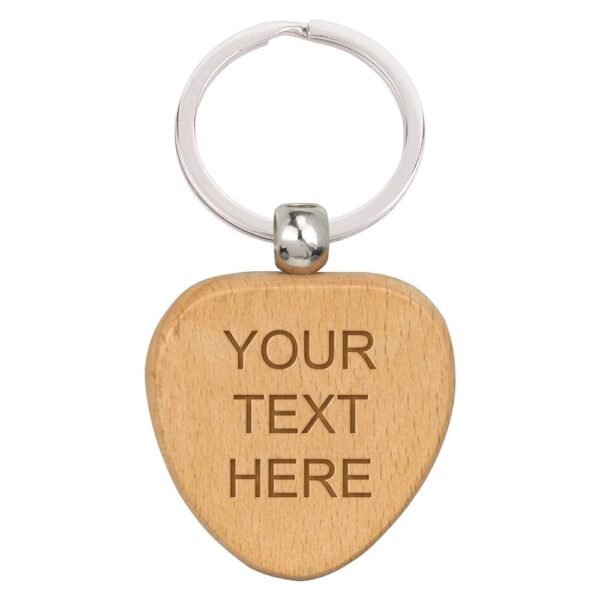 Echo Heart Beechwood Keyring