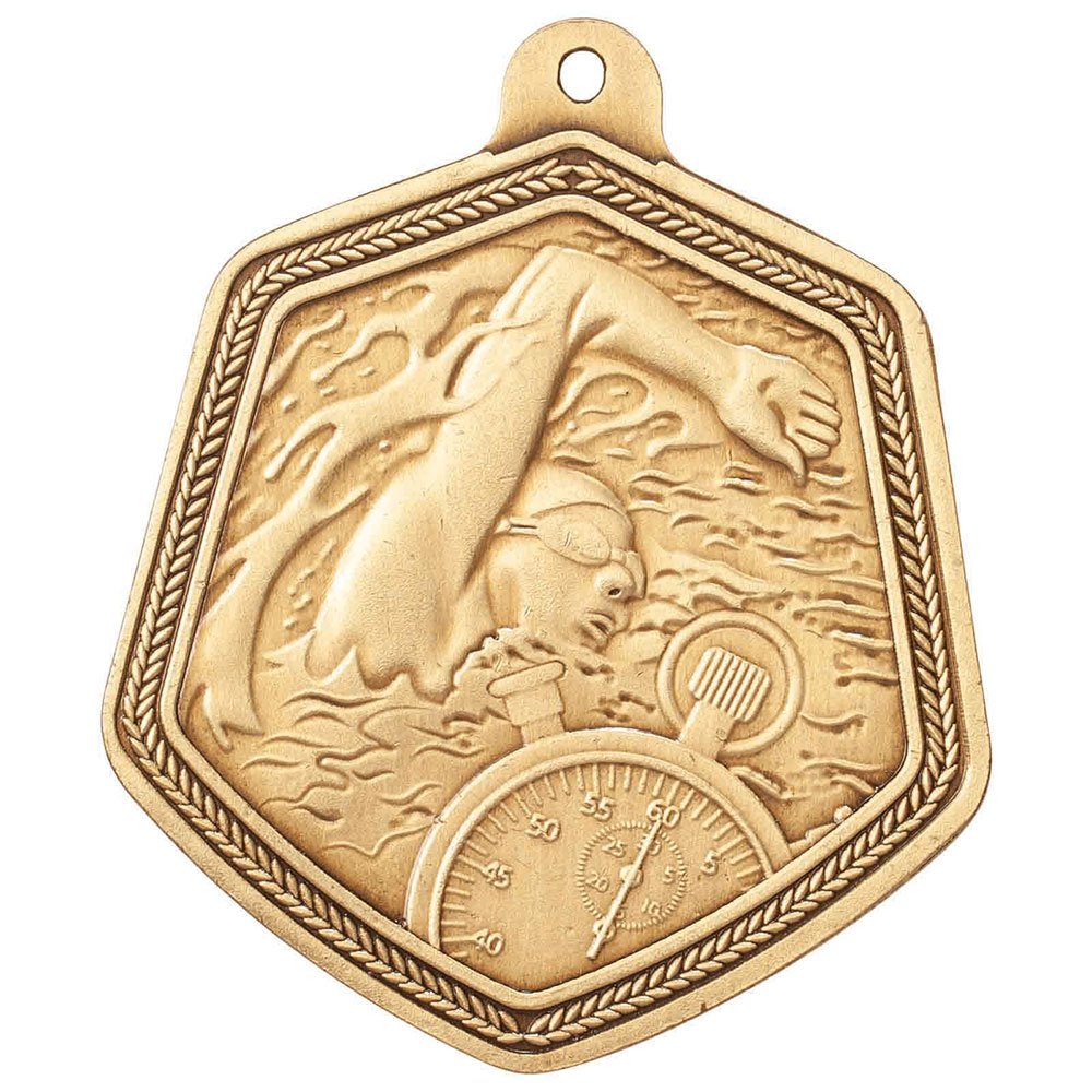 MM22101G.jpg Falcon Swimming Medal - Image 1