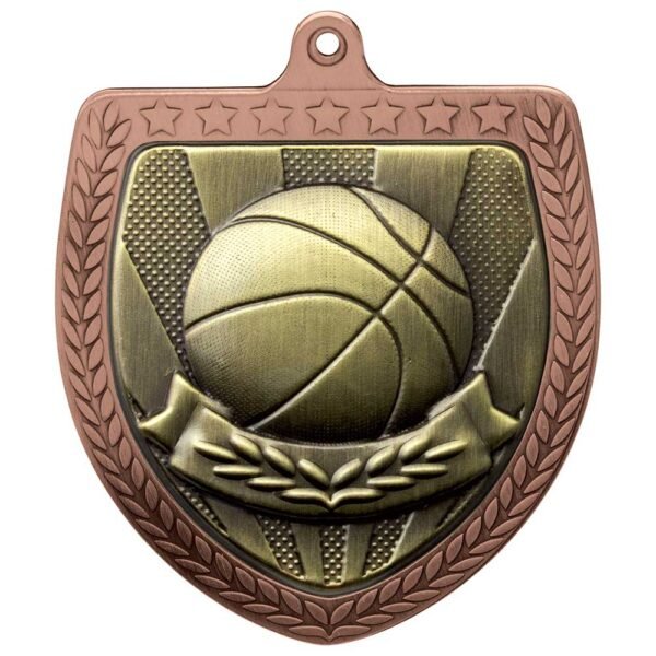 Cobra Basketball Shield Medal