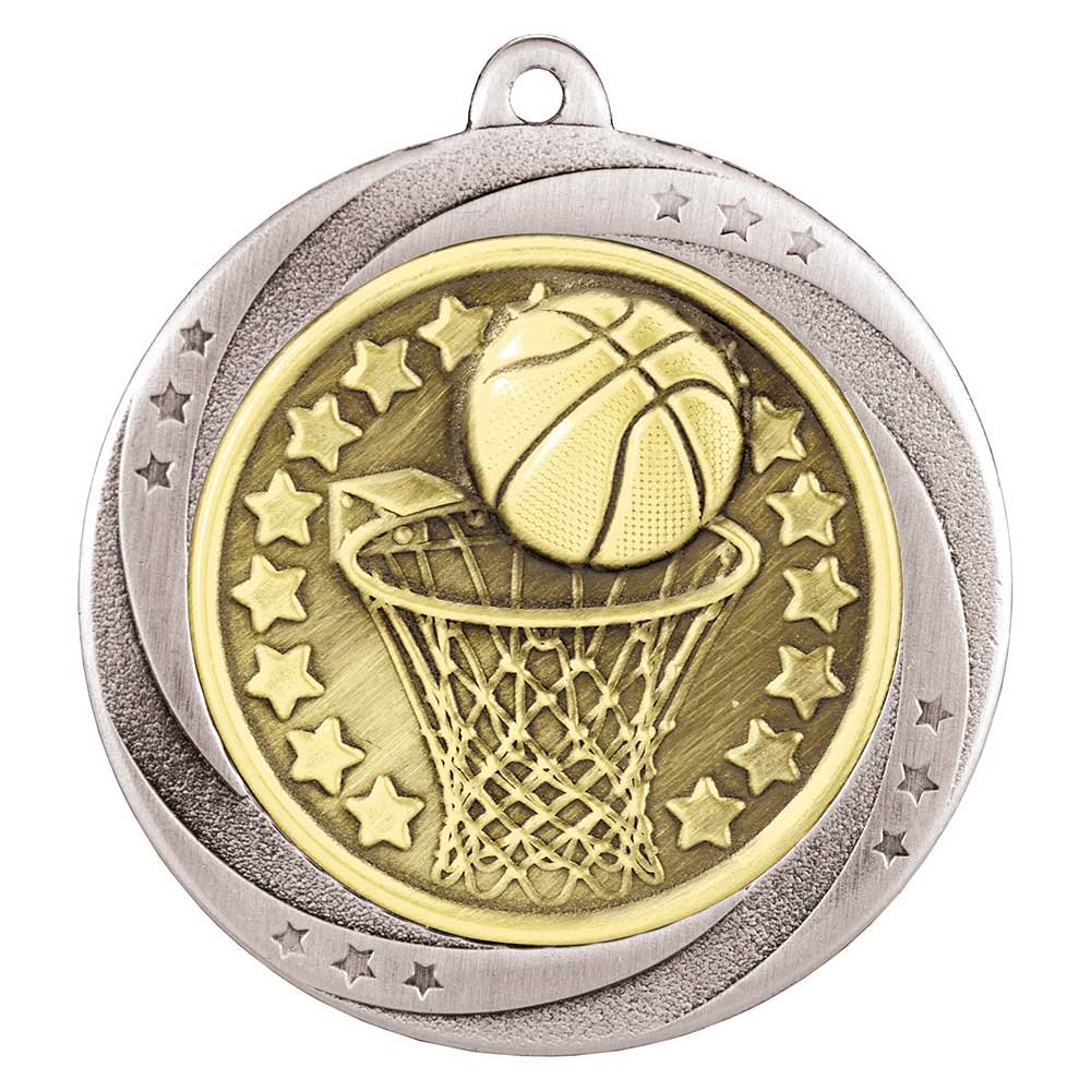 MM25037S.jpg Superstar Basketball Medal - Image 1