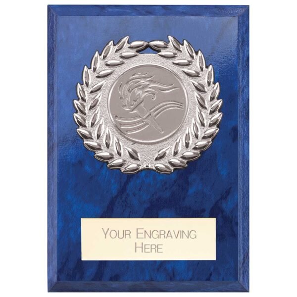 Reward Wreath Plaque Azure Blue