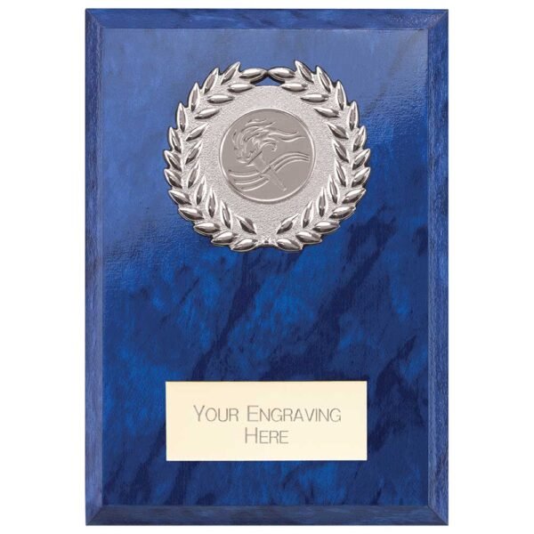 Reward Wreath Plaque Azure Blue