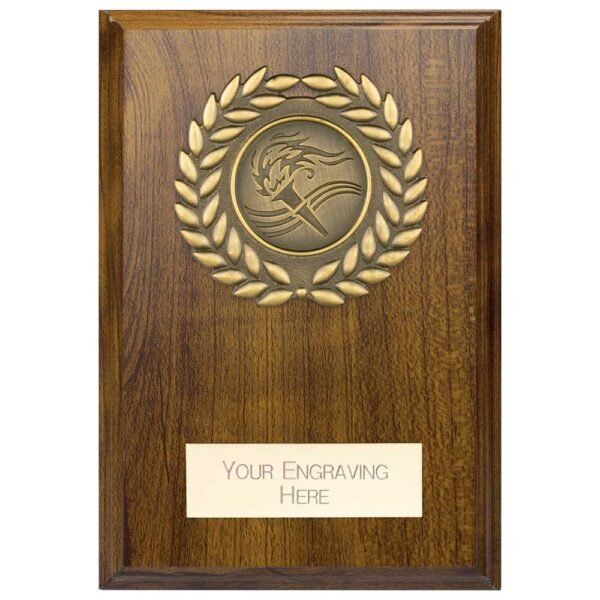 Reward Wreath Plaque Walnut