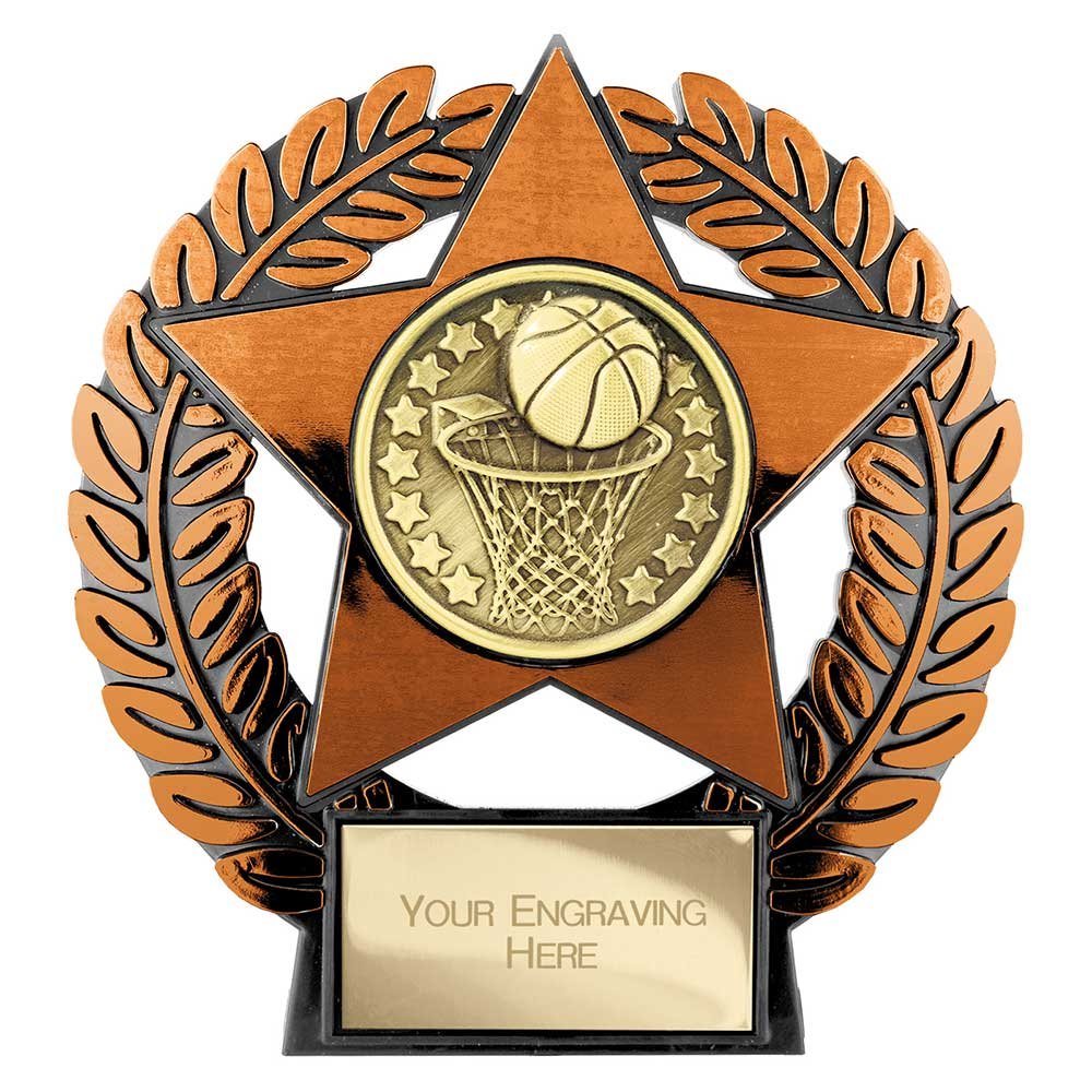 PL25037B.jpg Emperor Star Basketball Plaque - Image 1