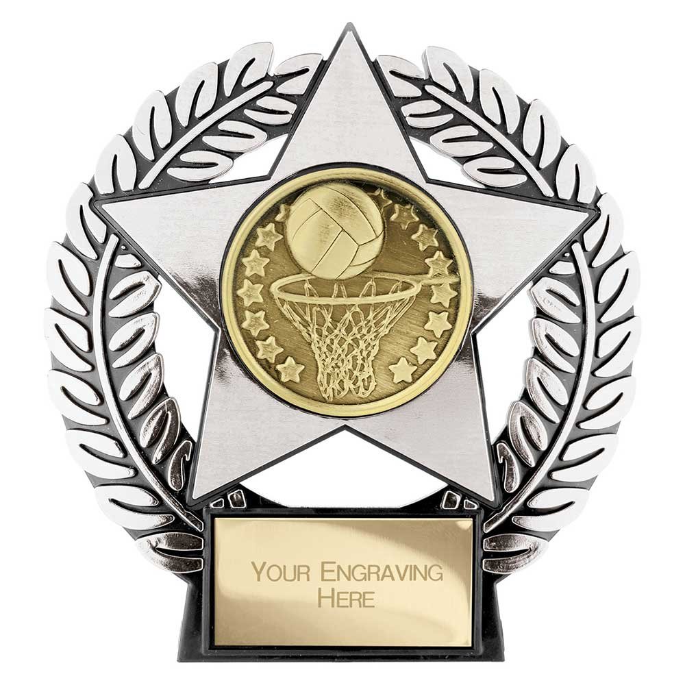 PL25070S.jpg Emperor Star Netball Plaque - Image 1