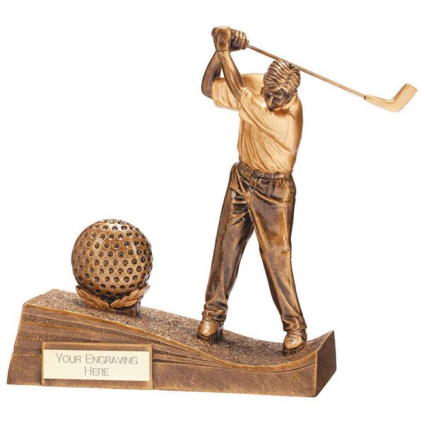 Horizon Golf Male Resin Figure Gold