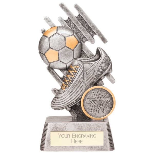 Focus Football Boot & Ball Award Silver