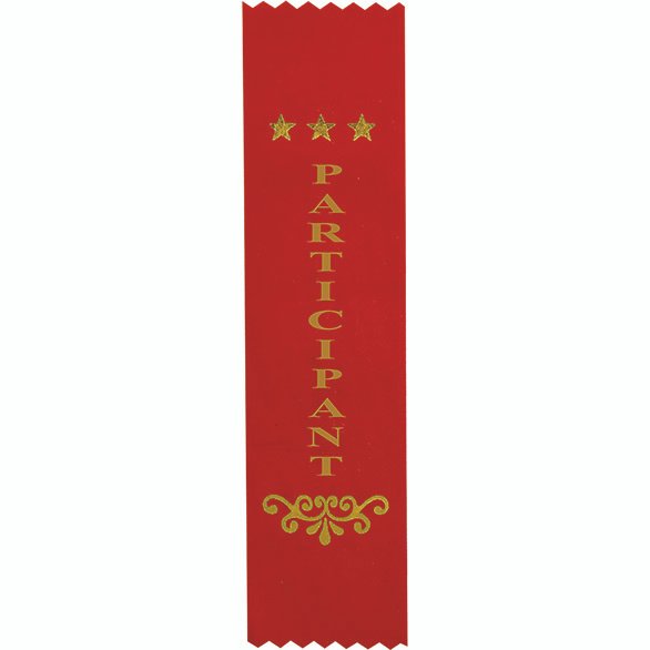 Recognition Participant Ribbon Red