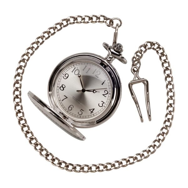 Timeless Pocket Watch Polished Steel
