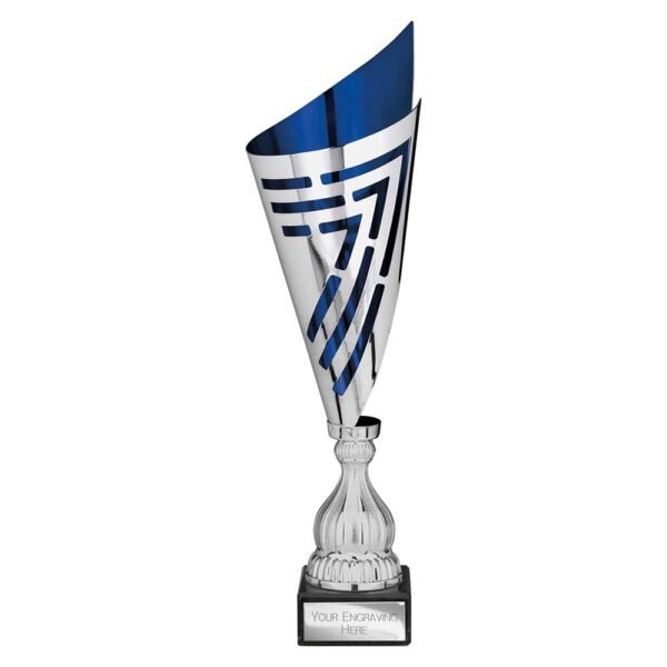 Arrow Laser Trophy Silver & Blue