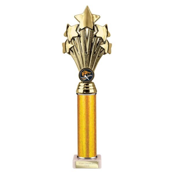 5 Star Multisport Tube Trophy Gold
