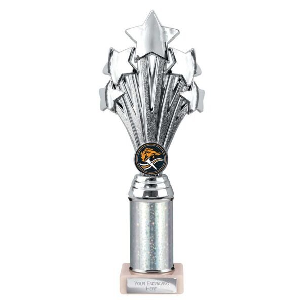 5 Star Multisport Tube Trophy Silver